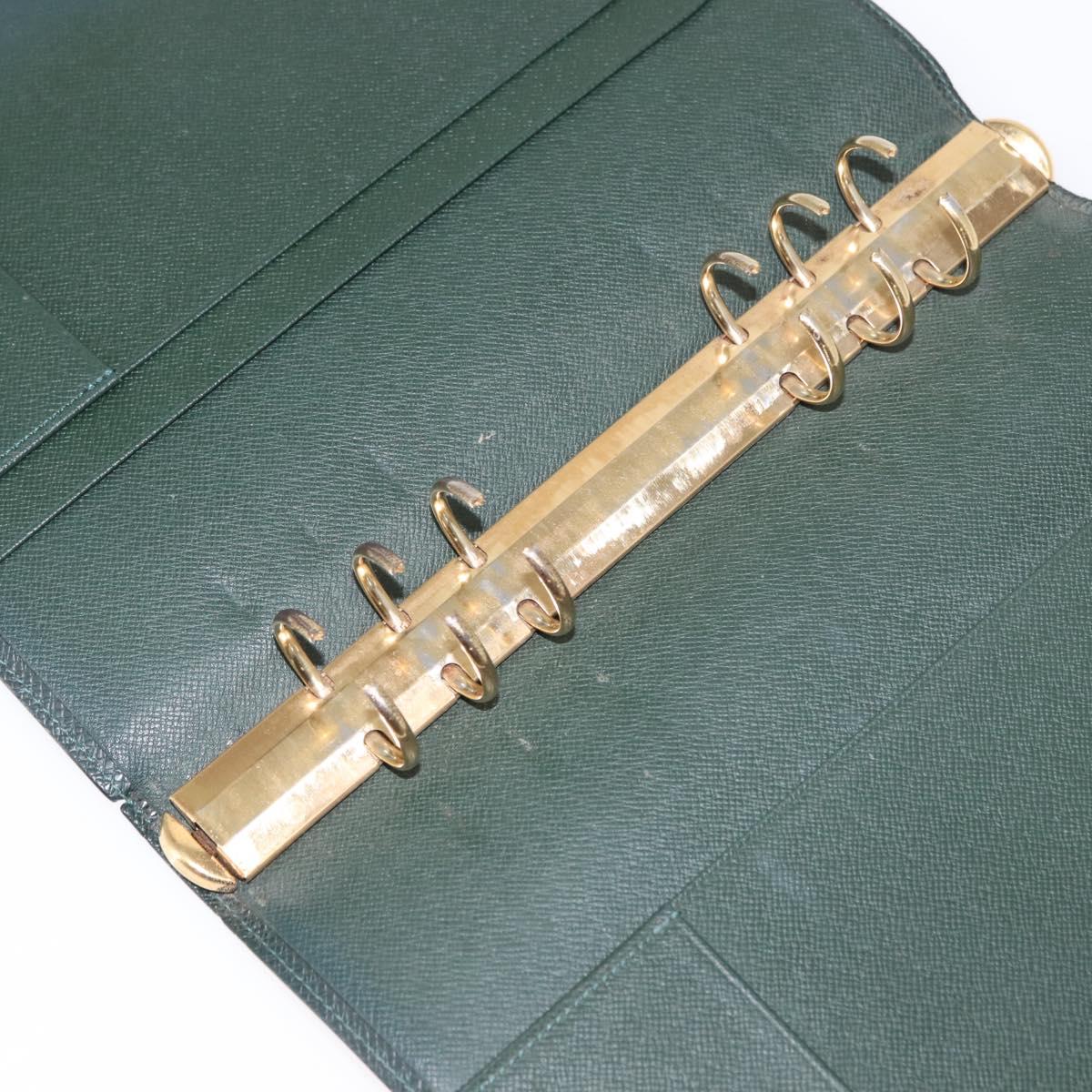 LOUIS VUITTON Taiga Agenda GM Day Planner Cover Epicea R20404 LV Auth 154396