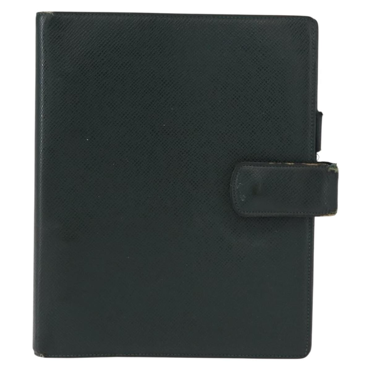 LOUIS VUITTON Taiga Agenda GM Day Planner Cover Epicea R20404 LV Auth 154396