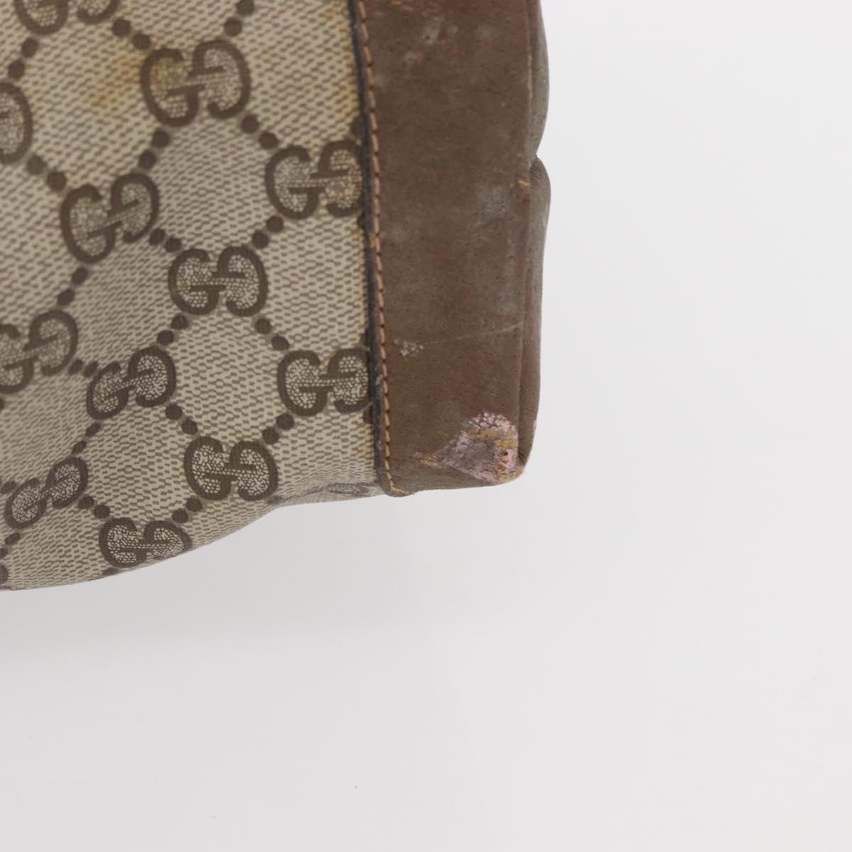 GUCCI GG Supreme Tote Bag PVC Beige 002 103 1301 Auth 154413