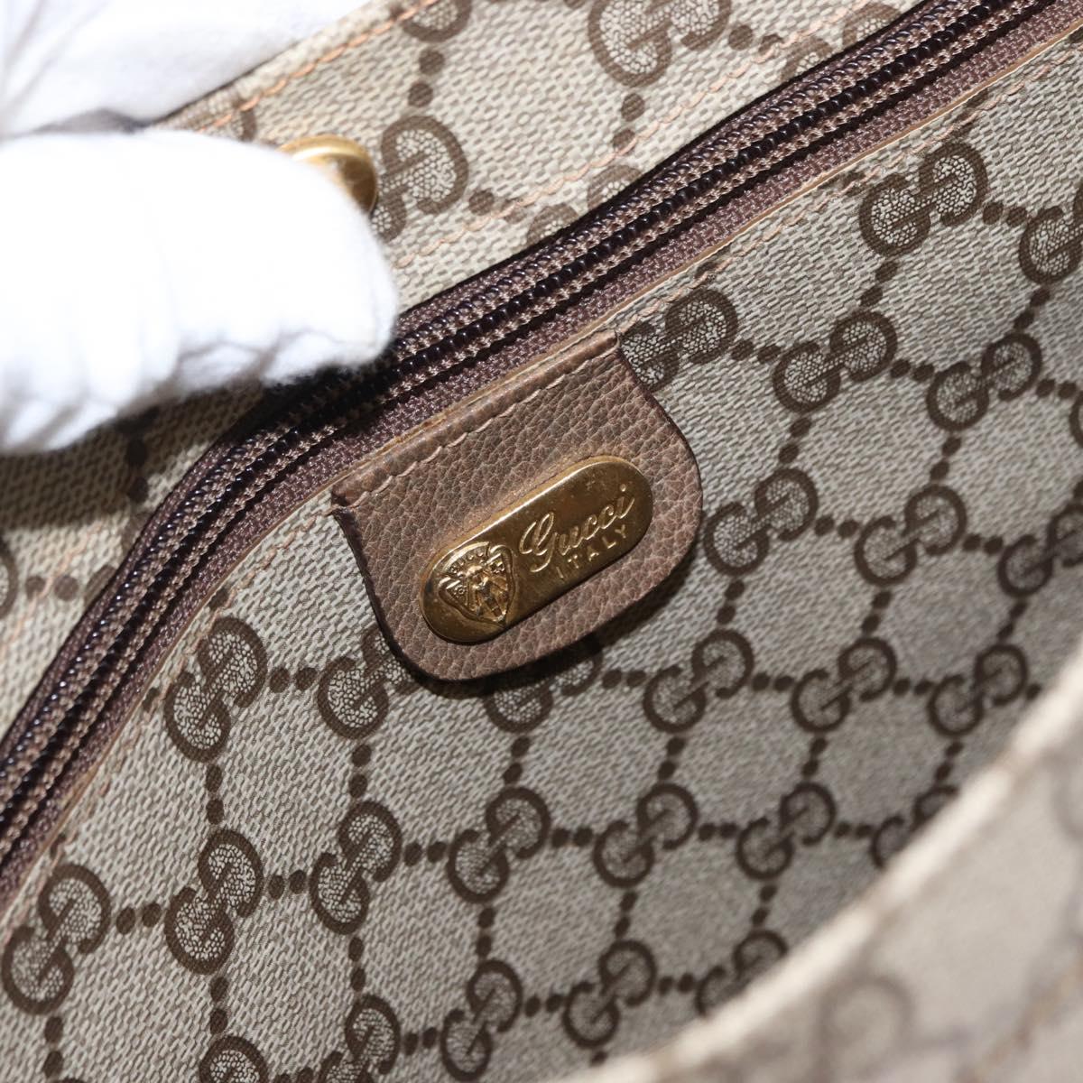 GUCCI GG Supreme Tote Bag PVC Beige 002 103 1301 Auth 154413