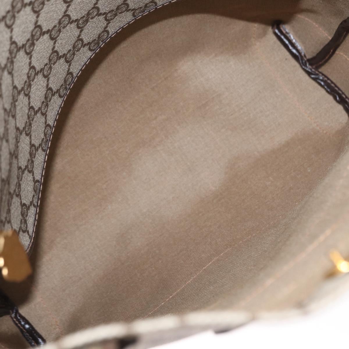 GUCCI GG Supreme Tote Bag PVC Beige 002 103 1301 Auth 154413