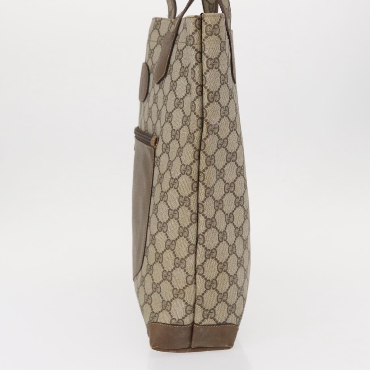 GUCCI GG Supreme Tote Bag PVC Beige 002 103 1301 Auth 154413