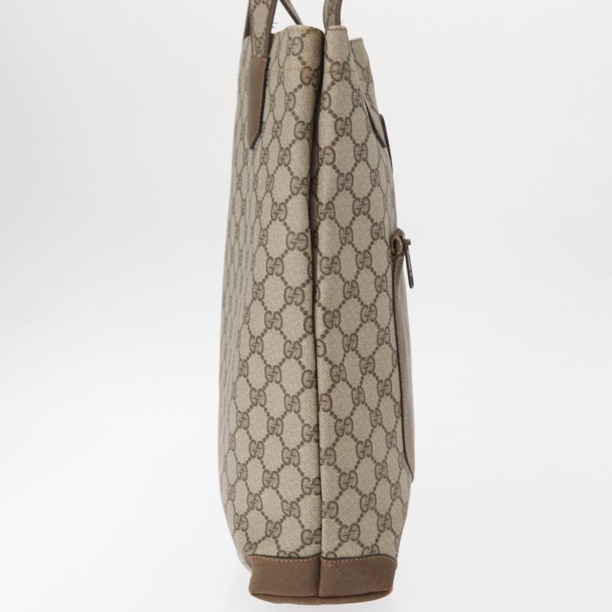 GUCCI GG Supreme Tote Bag PVC Beige 002 103 1301 Auth 154413