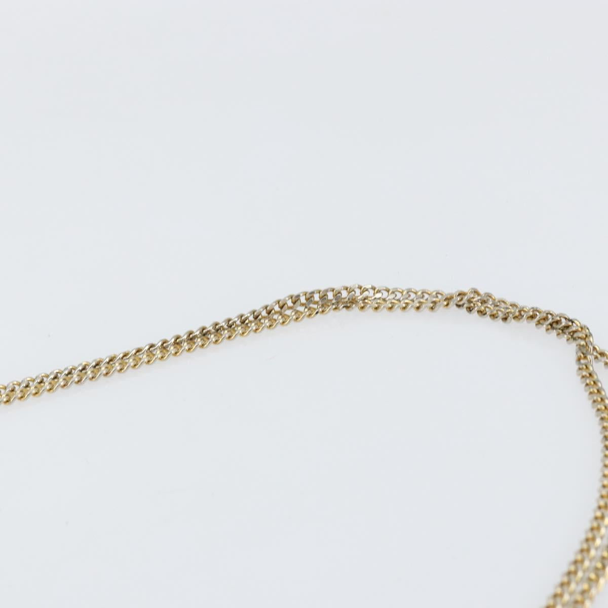 Christian Dior Shoulder Bag Leather Black gold Auth 154416