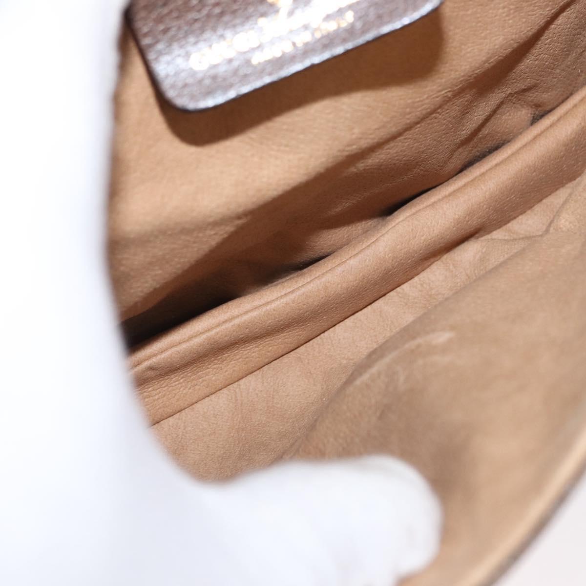 GUCCI GG Supreme Shoulder Bag PVC Beige Gold 904 02 025 Auth 154431