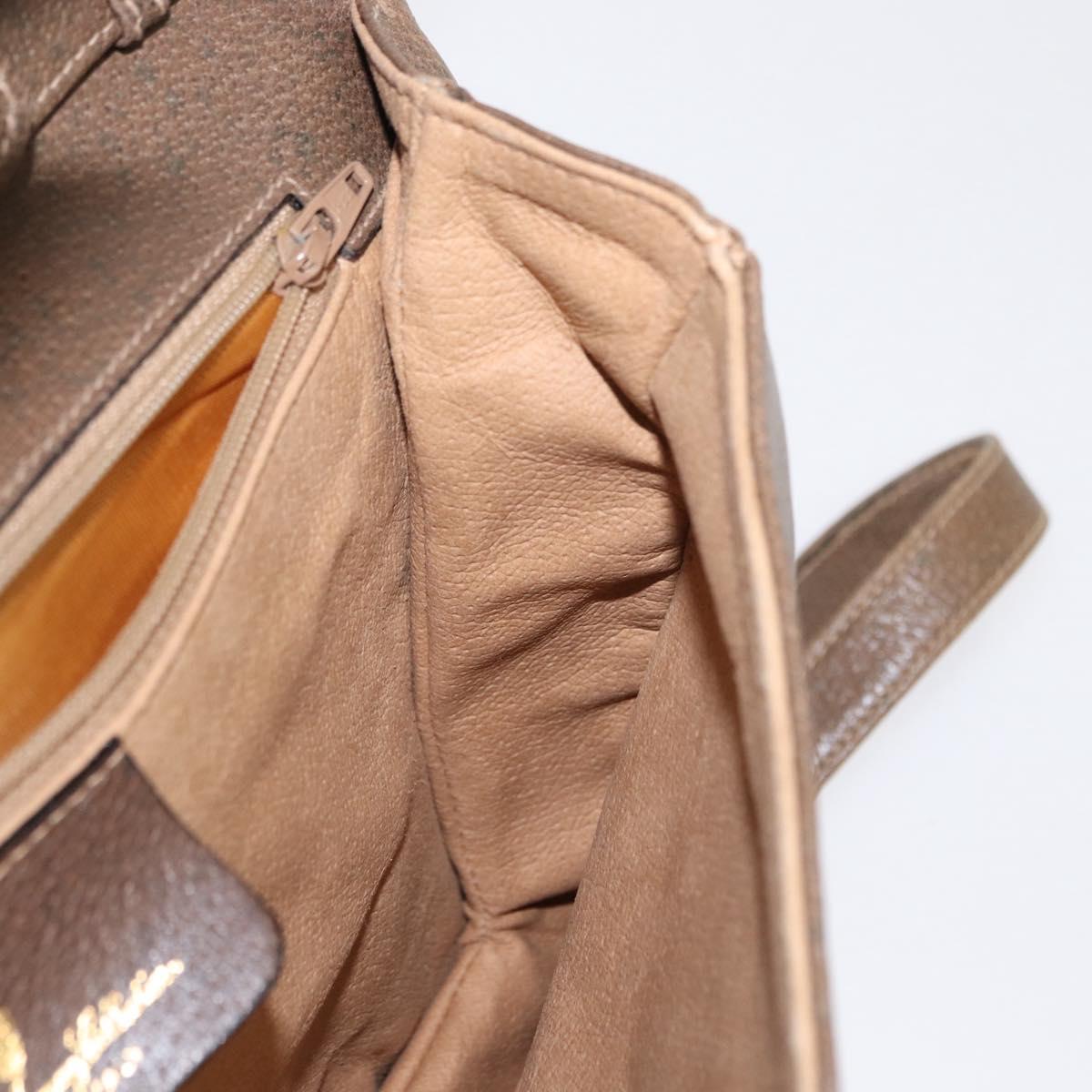 GUCCI GG Supreme Shoulder Bag PVC Beige Gold 904 02 025 Auth 154431