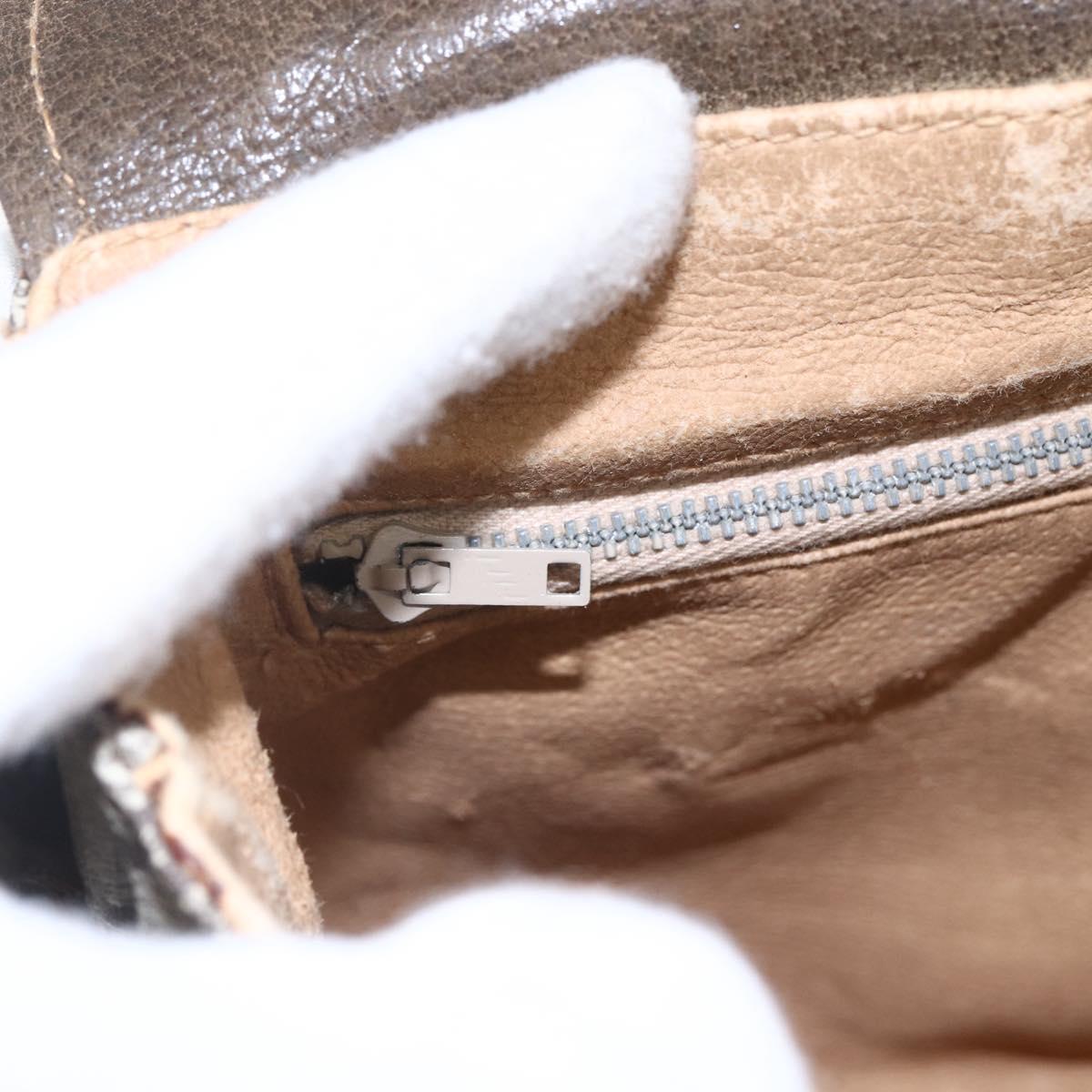 GUCCI GG Plus Supreme Shoulder Bag PVC Beige Gold Auth 154434