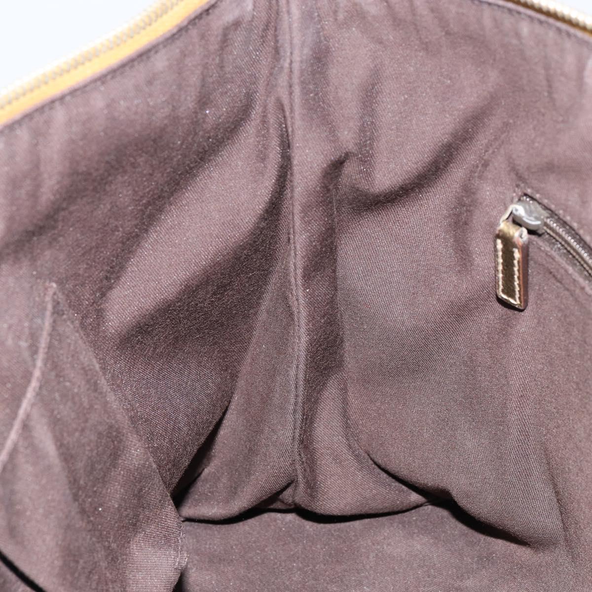 GUCCI GG Canvas Tote Bag Beige Gold 141470 Auth 154438