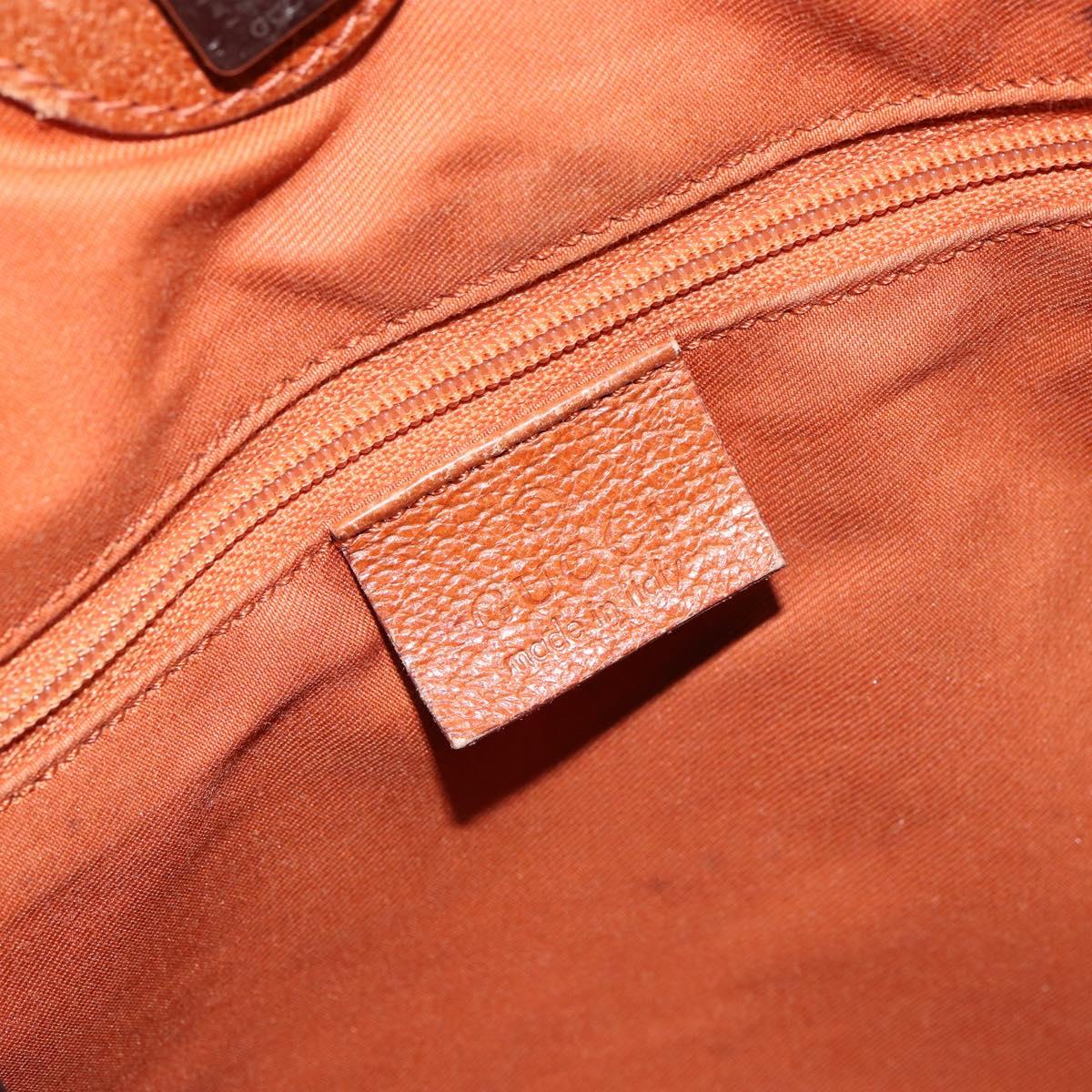 GUCCI GG Canvas Tote Bag Beige Silver 121023 Auth 154440