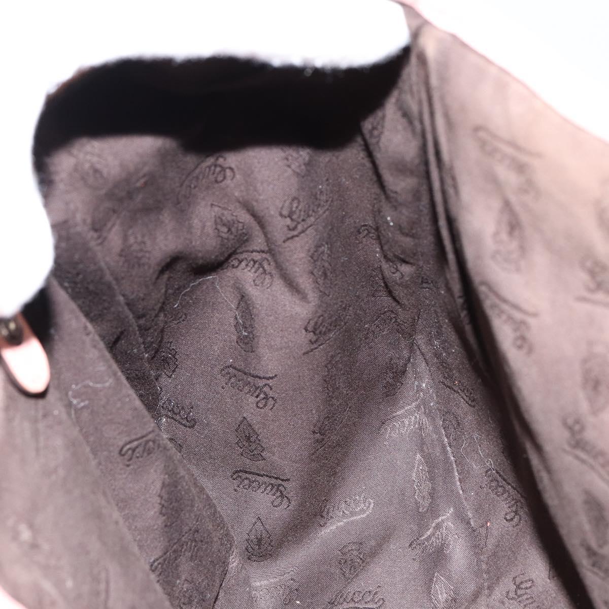 GUCCI GG Canvas Hand Bag Beige Gold 232963 Auth 154443