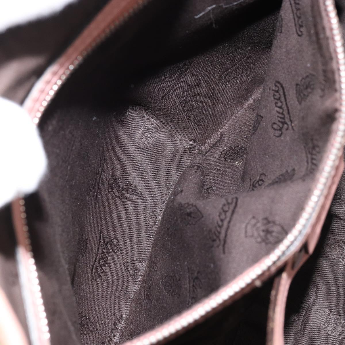 GUCCI GG Canvas Hand Bag Beige Gold 232963 Auth 154443