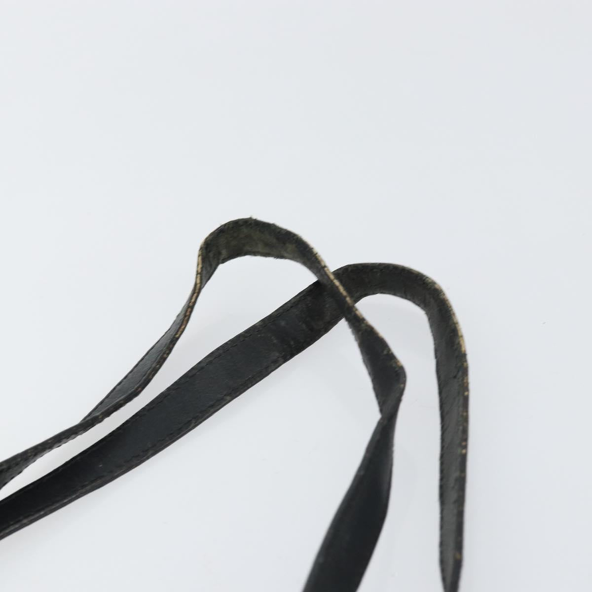 GUCCI GG Canvas Tote Bag Black Silver 36173 1705 Auth 154445