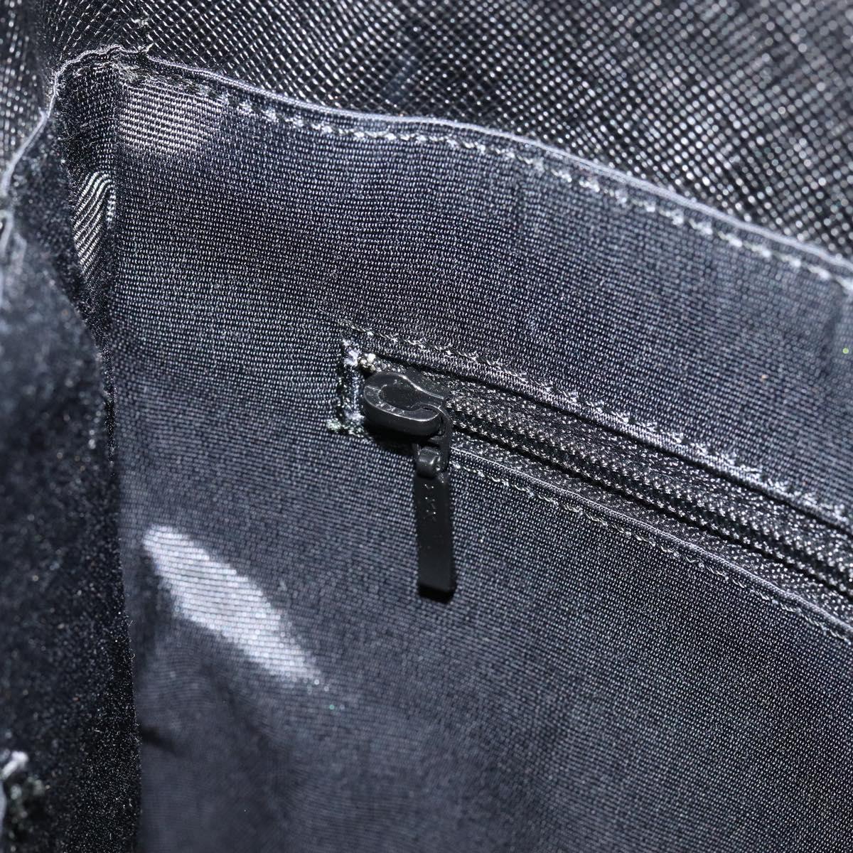 BURBERRY Nova Check Hand Bag Canvas Beige Silver Auth 154458