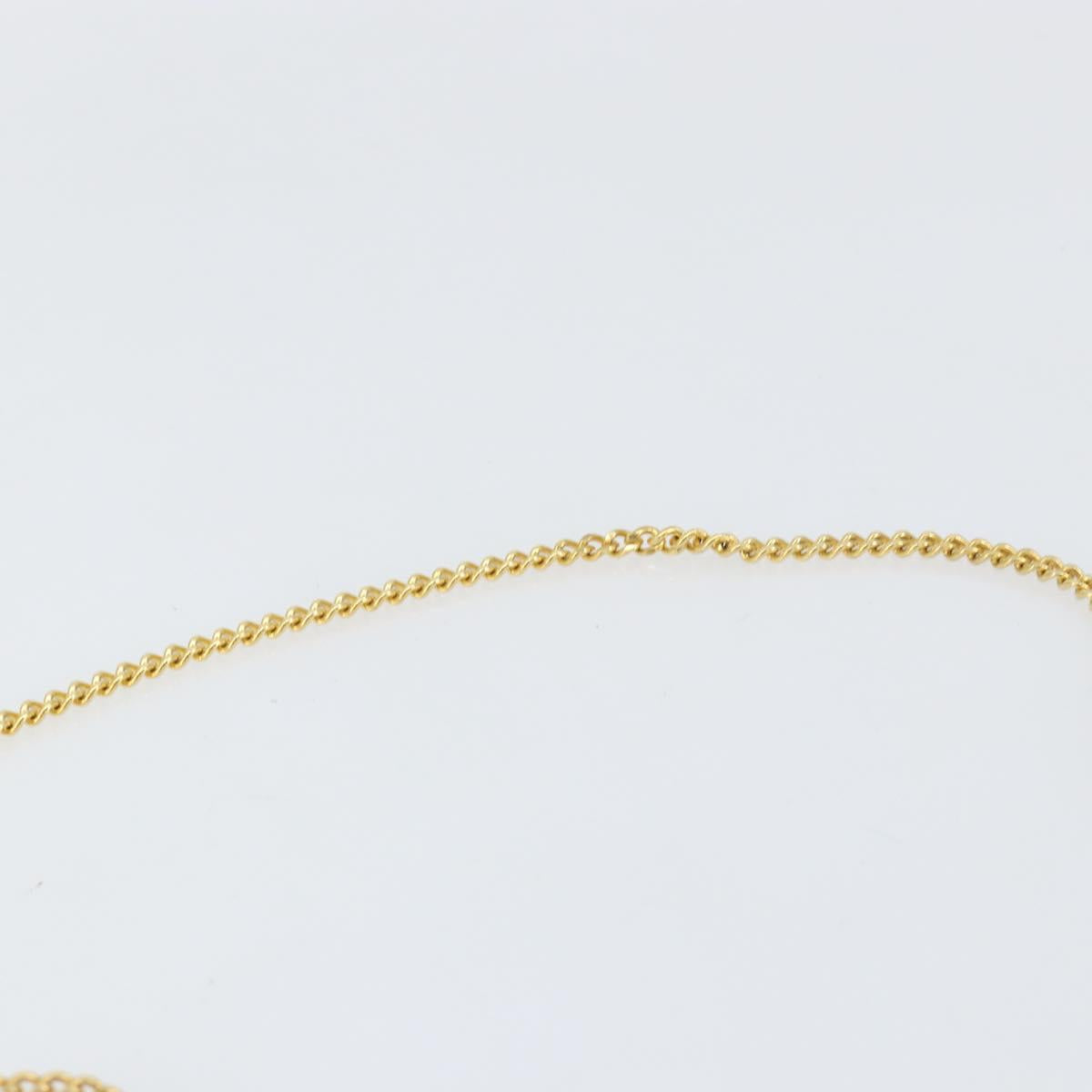 Christian Dior Honeycomb Canvas Chain Shoulder Bag PVC Black Gold Auth 154466