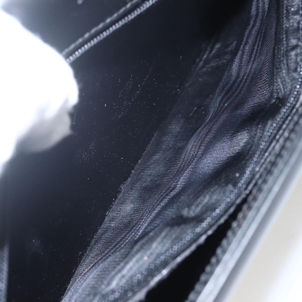 GUCCI Shoulder Bag Leather Black Silver 001 3064 Auth 154471