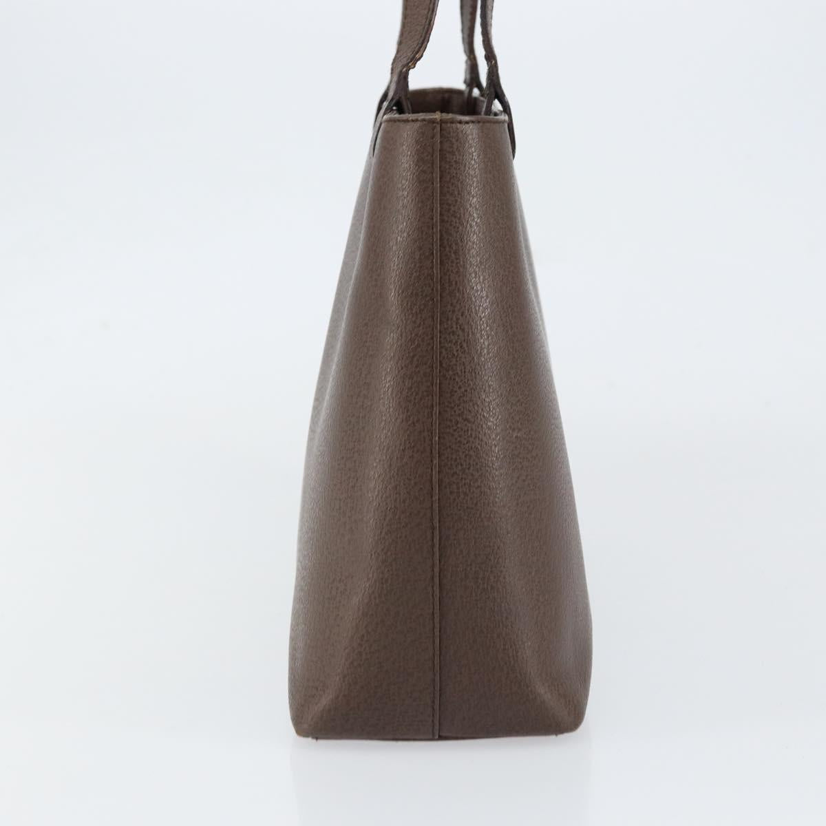 GUCCI Shoulder Bag Leather Brown Gold 002 2058 0480 0 Auth 154473