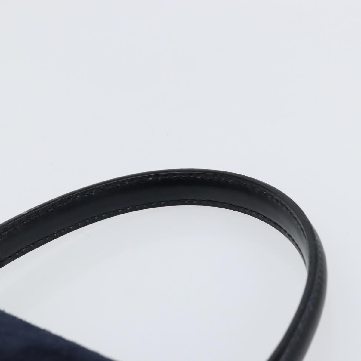 GUCCI Hand Bag Suede Navy Gold 000 2026 0306 Auth 154476