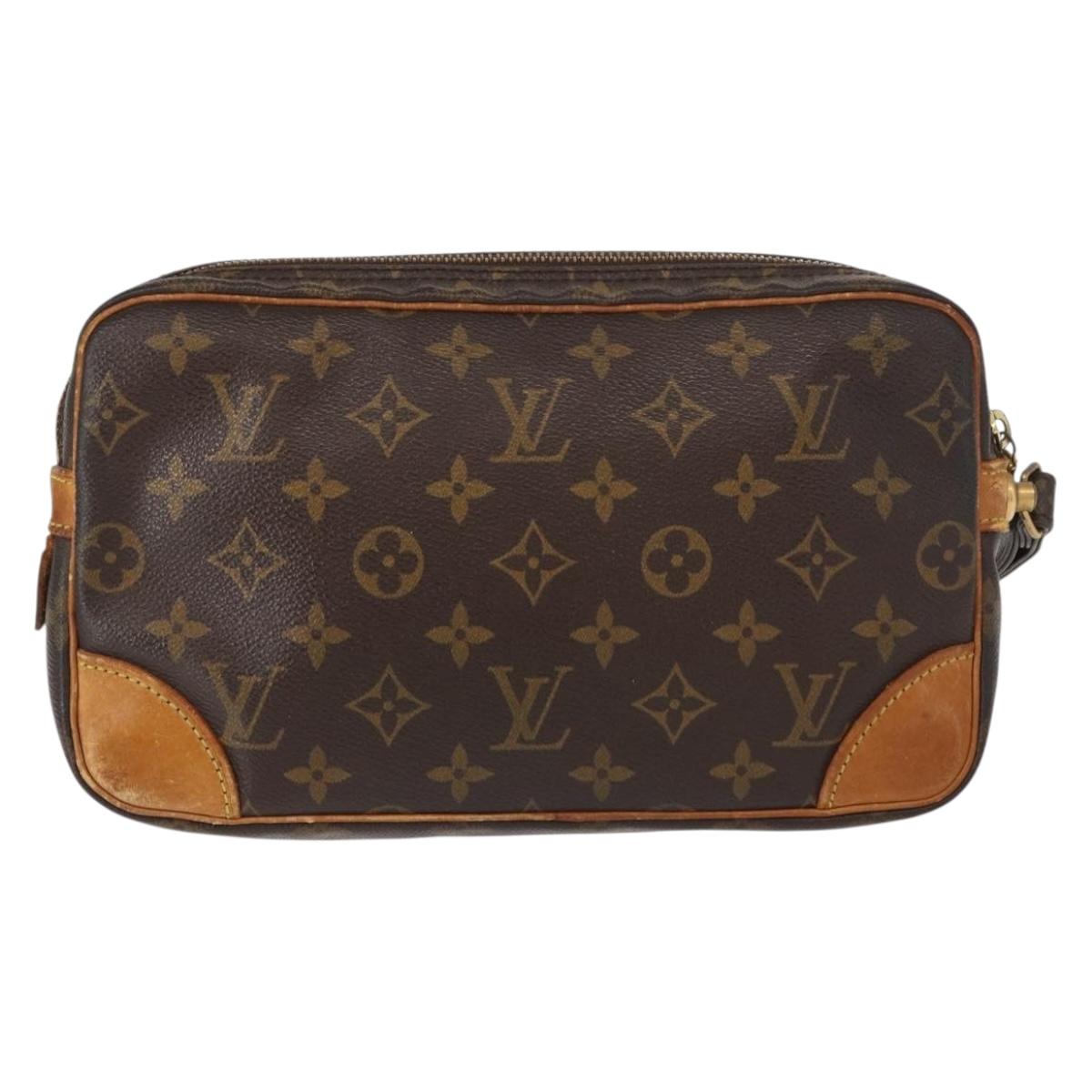 LOUIS VUITTON Monogram Marly Dragonne GM Clutch Bag M51825 LV Auth 154481