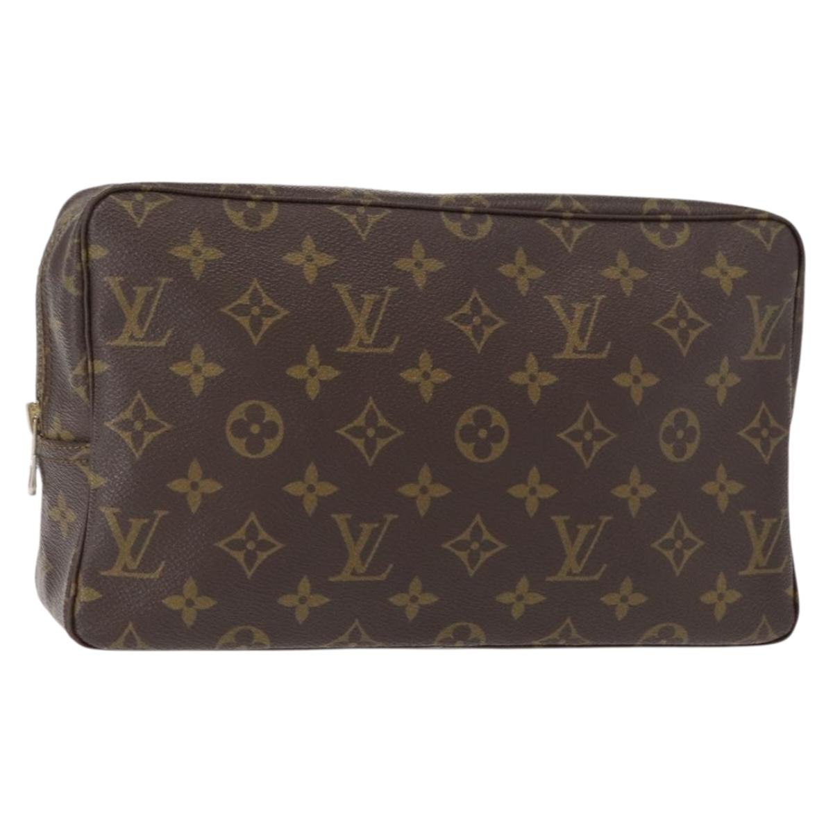 LOUIS VUITTON Monogram Trousse Toilette 28 Clutch Bag M47522 LV Auth 154483