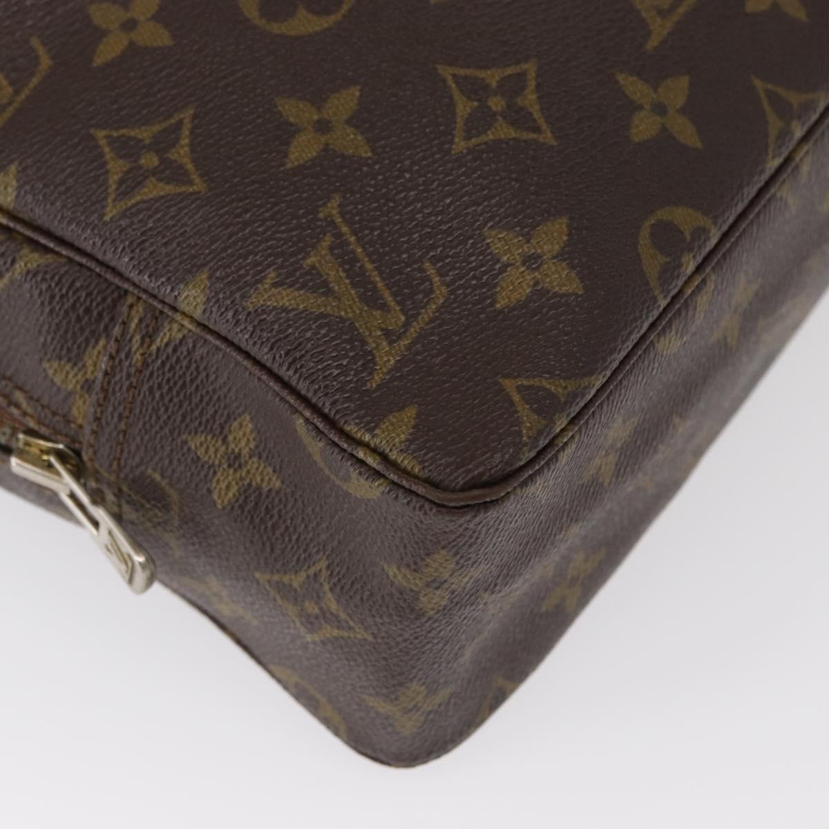 LOUIS VUITTON Monogram Trousse Toilette 28 Clutch Bag M47522 LV Auth 154483