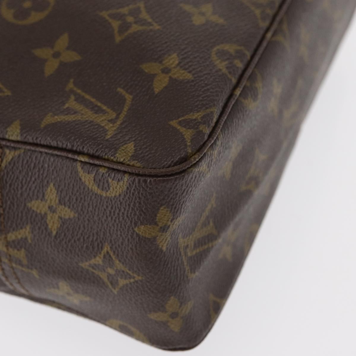 LOUIS VUITTON Monogram Trousse Toilette 28 Clutch Bag M47522 LV Auth 154483