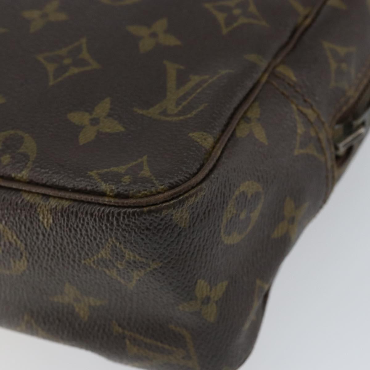 LOUIS VUITTON Monogram Trousse Toilette 28 Clutch Bag M47522 LV Auth 154484