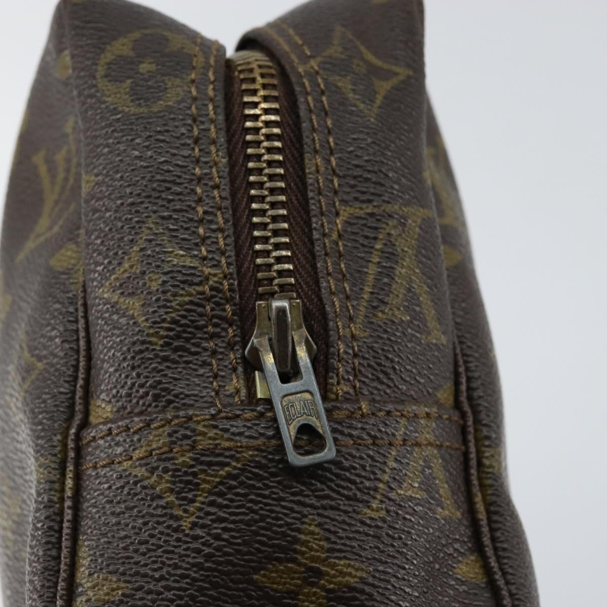 LOUIS VUITTON Monogram Trousse Toilette 28 Clutch Bag M47522 LV Auth 154484