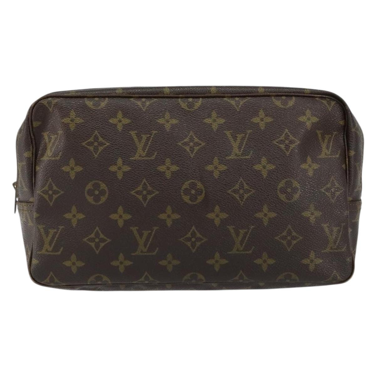 LOUIS VUITTON Monogram Trousse Toilette 28 Clutch Bag M47522 LV Auth 154484