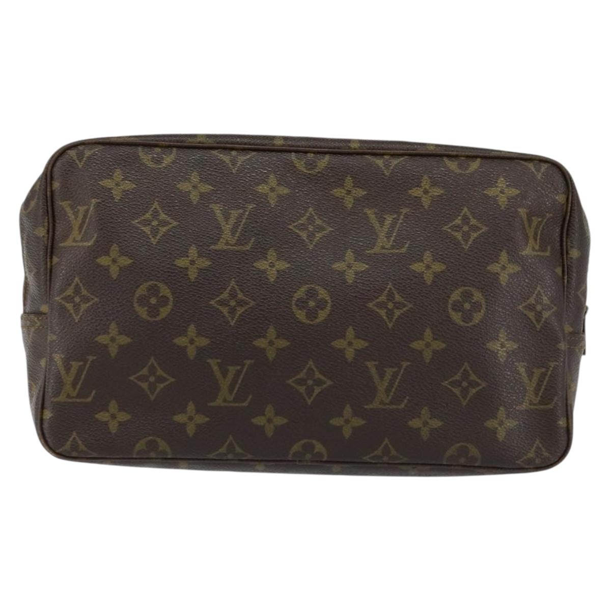 LOUIS VUITTON Monogram Trousse Toilette 28 Clutch Bag M47522 LV Auth 154484