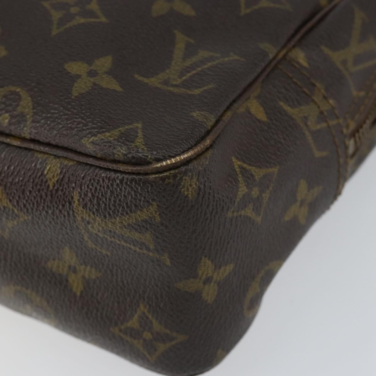 LOUIS VUITTON Monogram Trousse Toilette 28 Clutch Bag M47522 LV Auth 154484