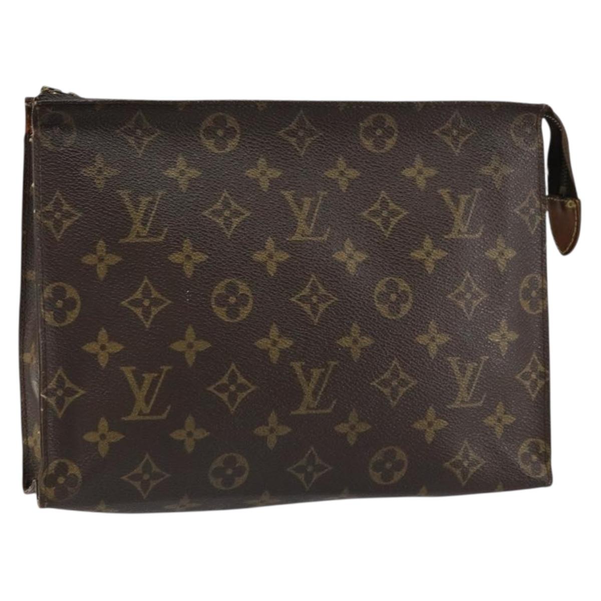 LOUIS VUITTON Monogram Poche Toilette 26 Pouch M47542 LV Auth 154487