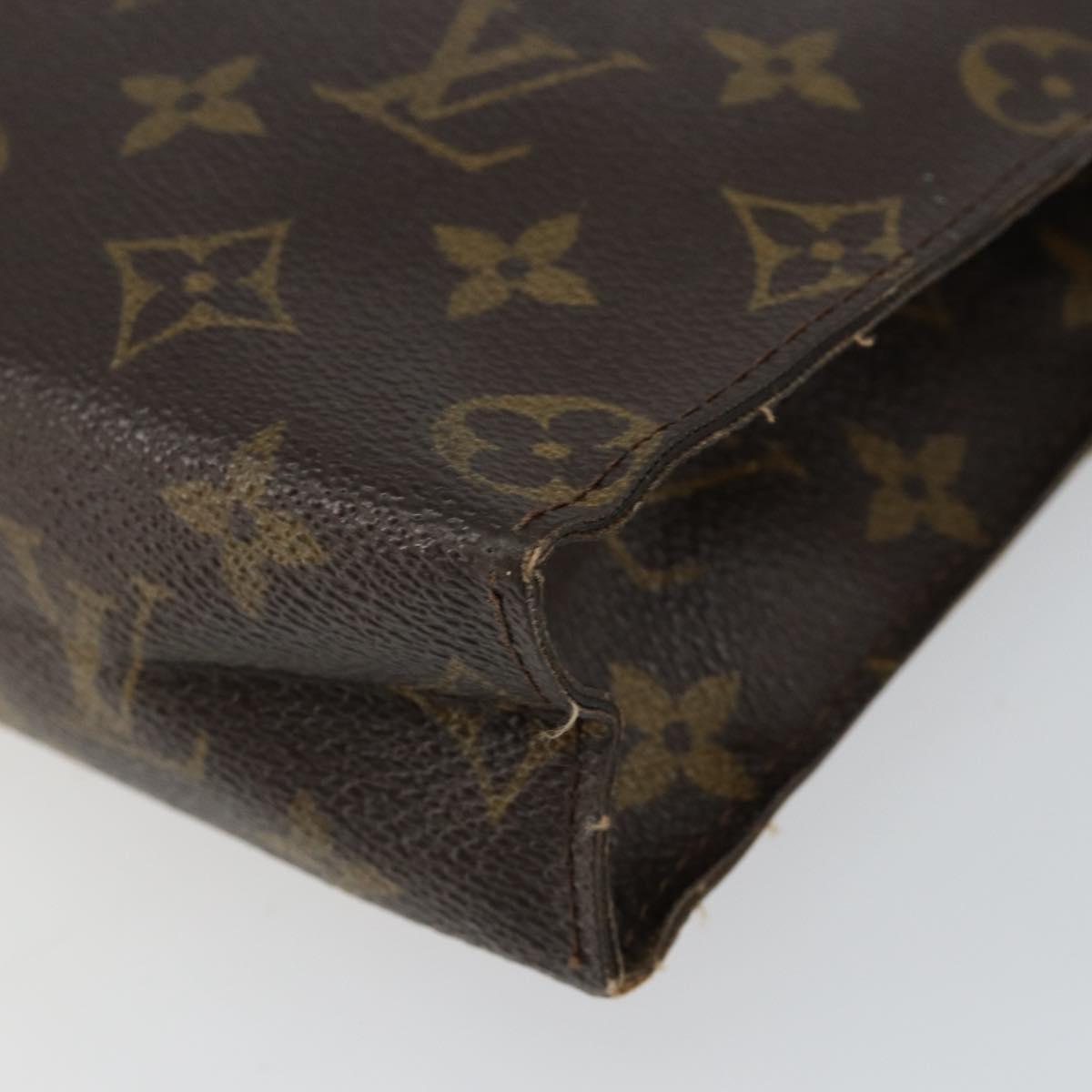 LOUIS VUITTON Monogram Poche Toilette 26 Pouch M47542 LV Auth 154487