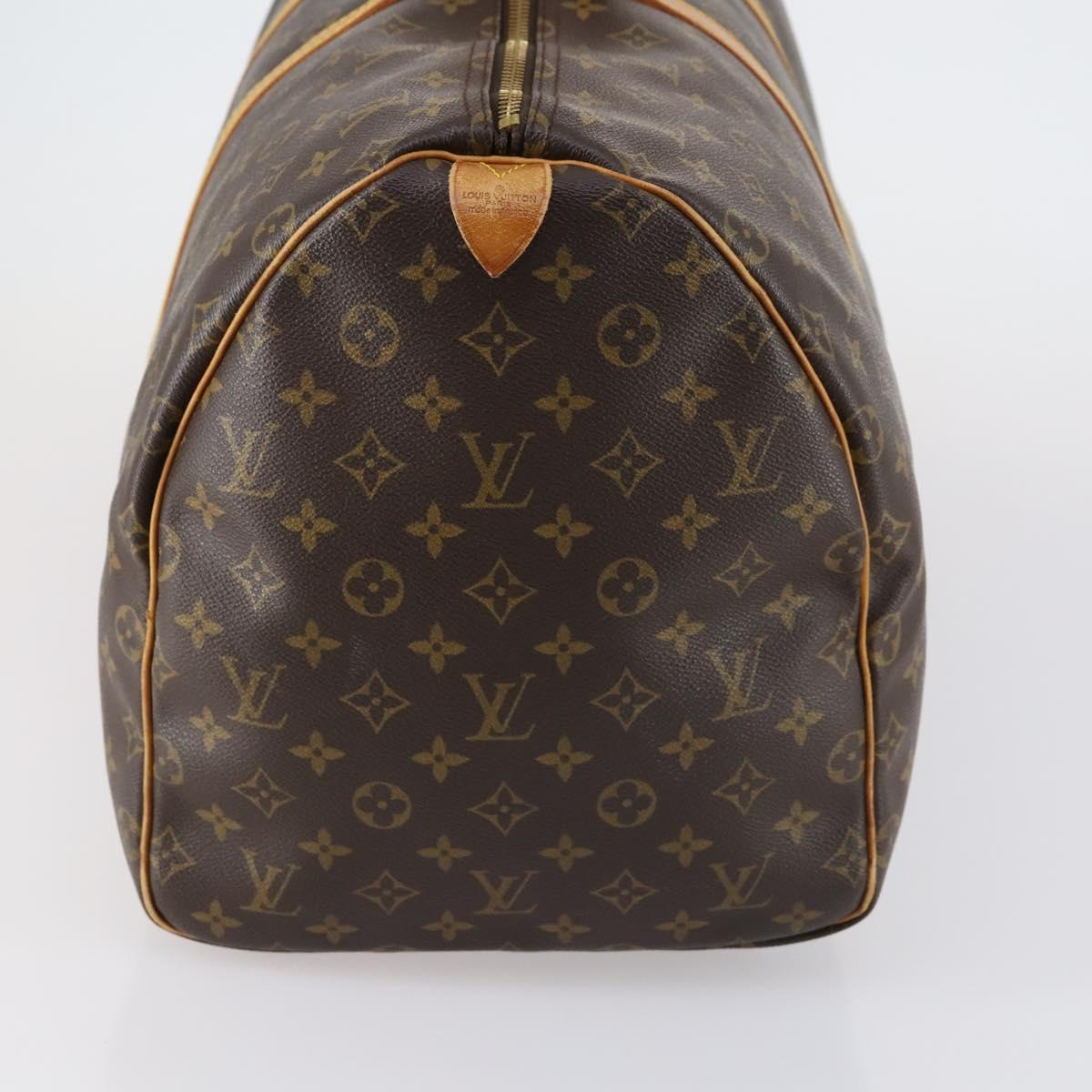 LOUIS VUITTON Monogram Keepall 55 Boston Bag M41424 LV Auth 154490