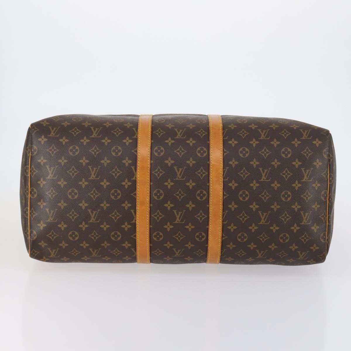 LOUIS VUITTON Monogram Keepall 55 Boston Bag M41424 LV Auth 154490