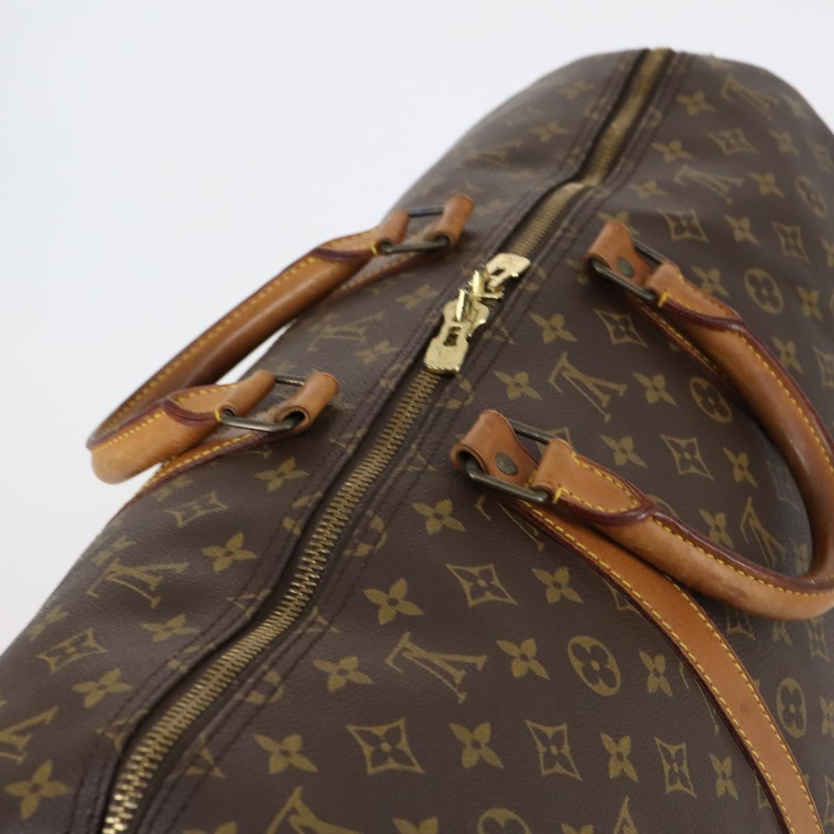 LOUIS VUITTON Monogram Keepall 55 Boston Bag M41424 LV Auth 154491