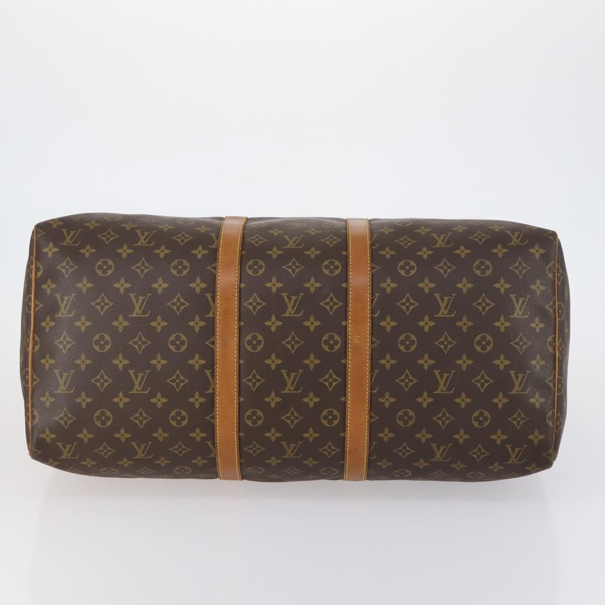 LOUIS VUITTON Monogram Keepall 55 Boston Bag M41424 LV Auth 154491