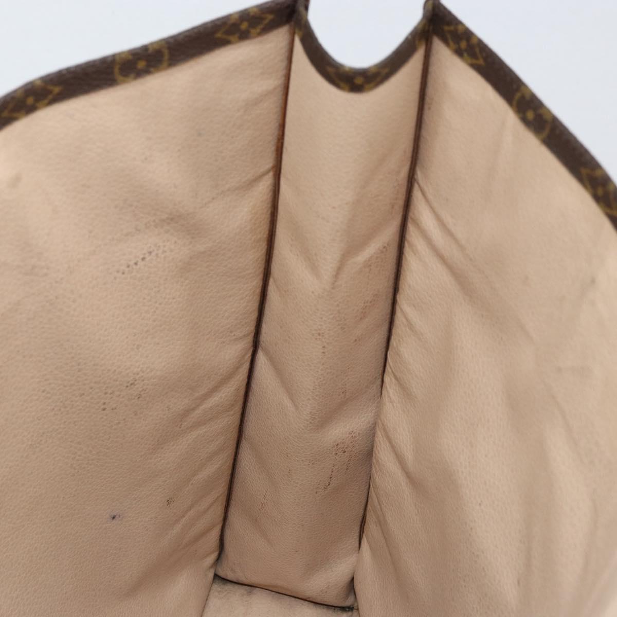 LOUIS VUITTON Monogram Sac Plat Hand Bag M51140 LV Auth 154492