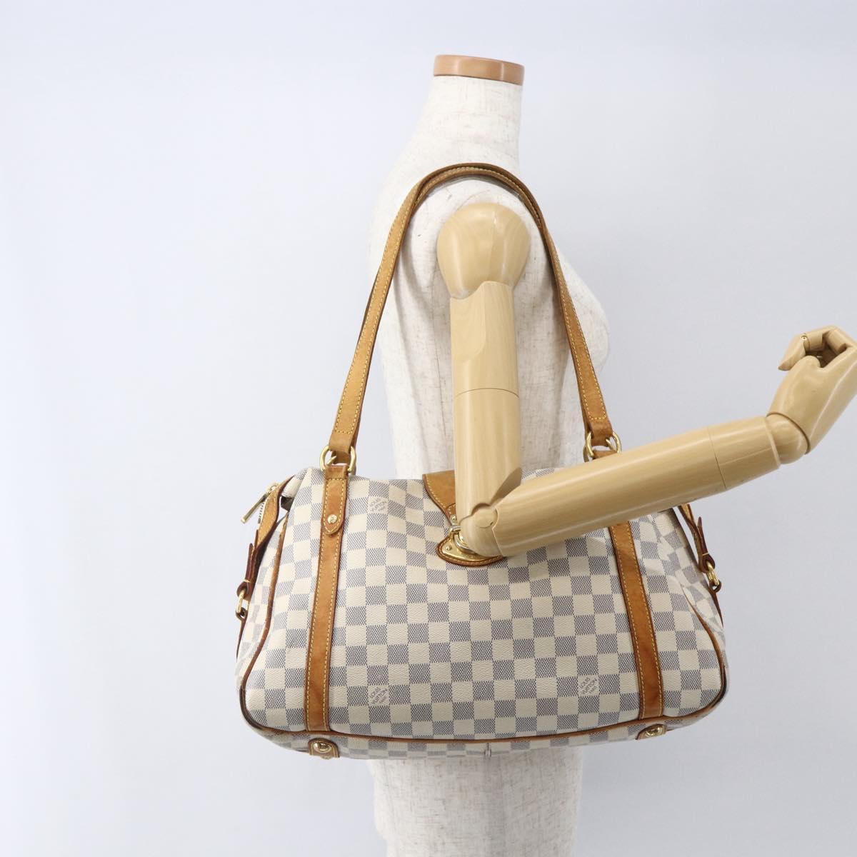 LOUIS VUITTON Damier Azur Stresa PM Tote Bag M51188 LV Auth 154495