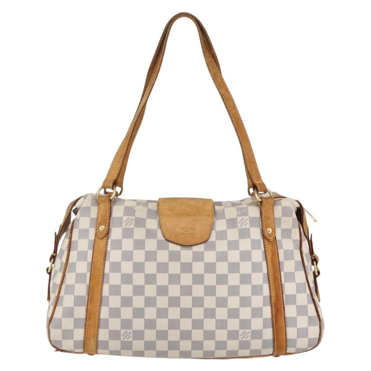 LOUIS VUITTON Damier Azur Stresa PM Tote Bag M51188 LV Auth 154495