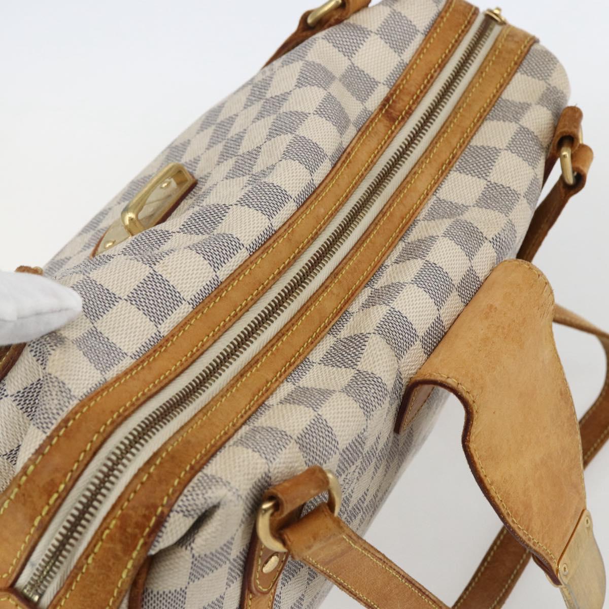 LOUIS VUITTON Damier Azur Stresa PM Tote Bag M51188 LV Auth 154495