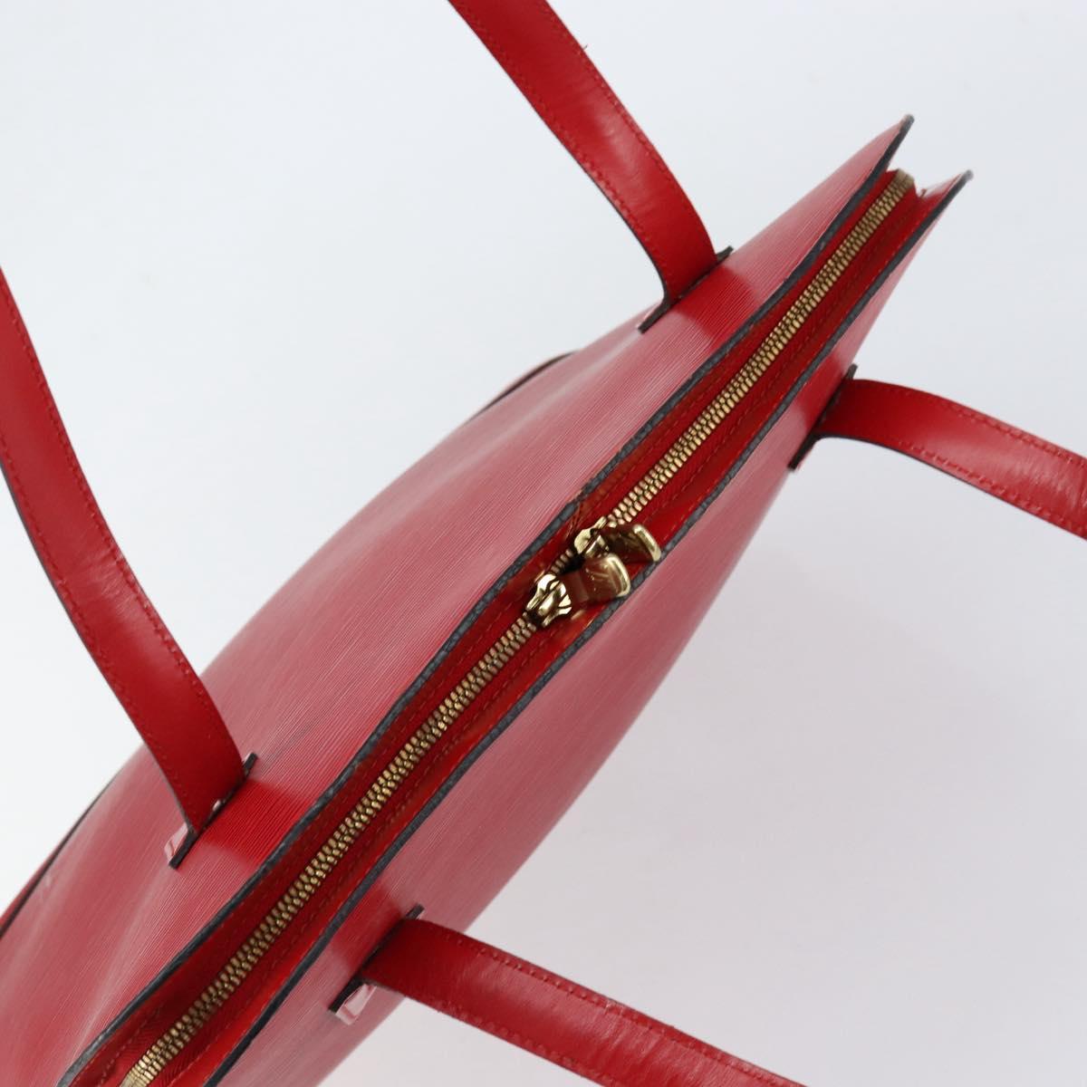 LOUIS VUITTON Epi Lussac Shoulder Bag Red M52287 LV Auth 154497