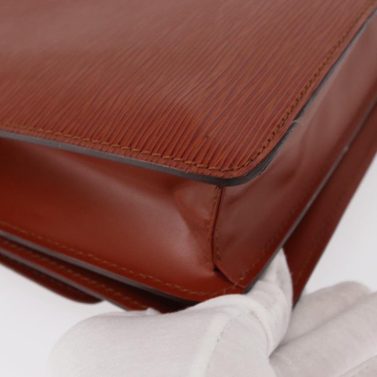 LOUIS VUITTON Epi Free Run Shoulder Bag Brown M52403 LV Auth 154498