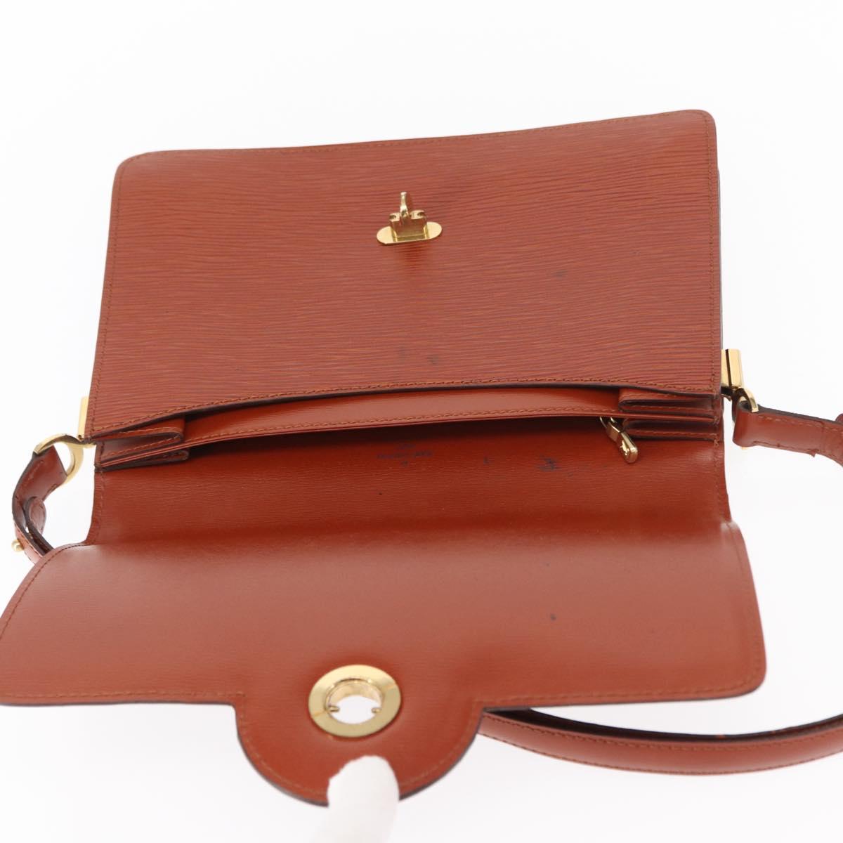 LOUIS VUITTON Epi Free Run Shoulder Bag Brown M52403 LV Auth 154498