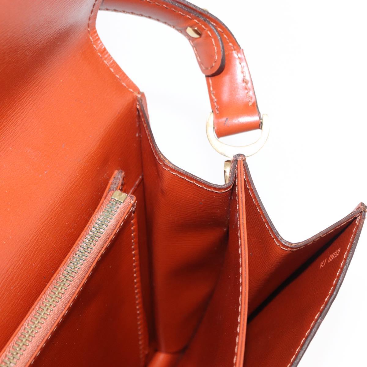 LOUIS VUITTON Epi Free Run Shoulder Bag Brown M52403 LV Auth 154498