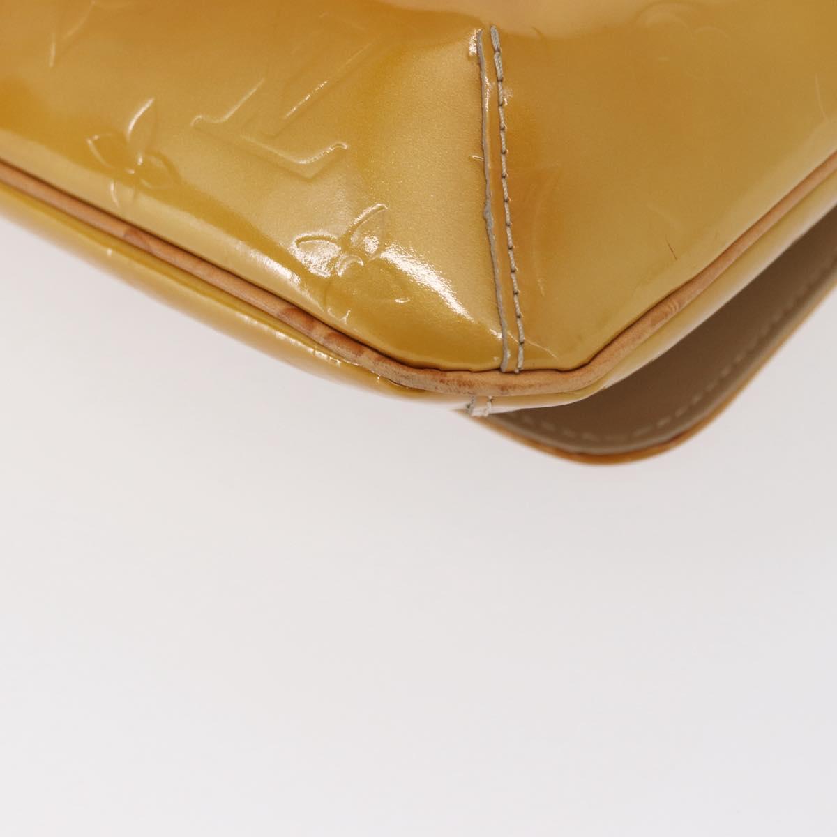 LOUIS VUITTON Monogram Vernis Thompson Street Bag Beige M91301 LV Auth 154499