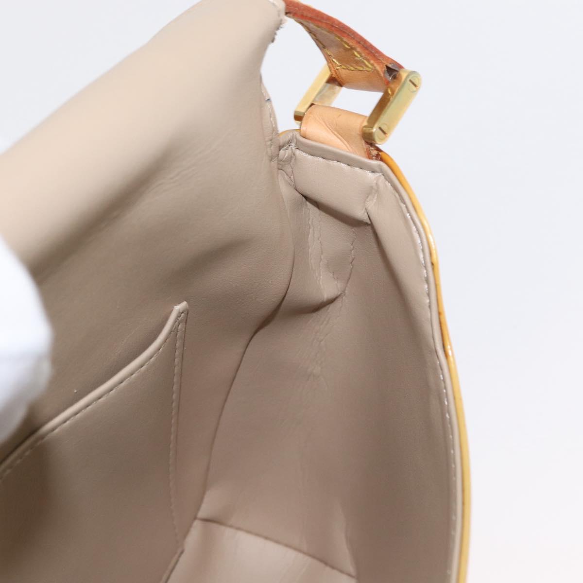 LOUIS VUITTON Monogram Vernis Thompson Street Bag Beige M91301 LV Auth 154499