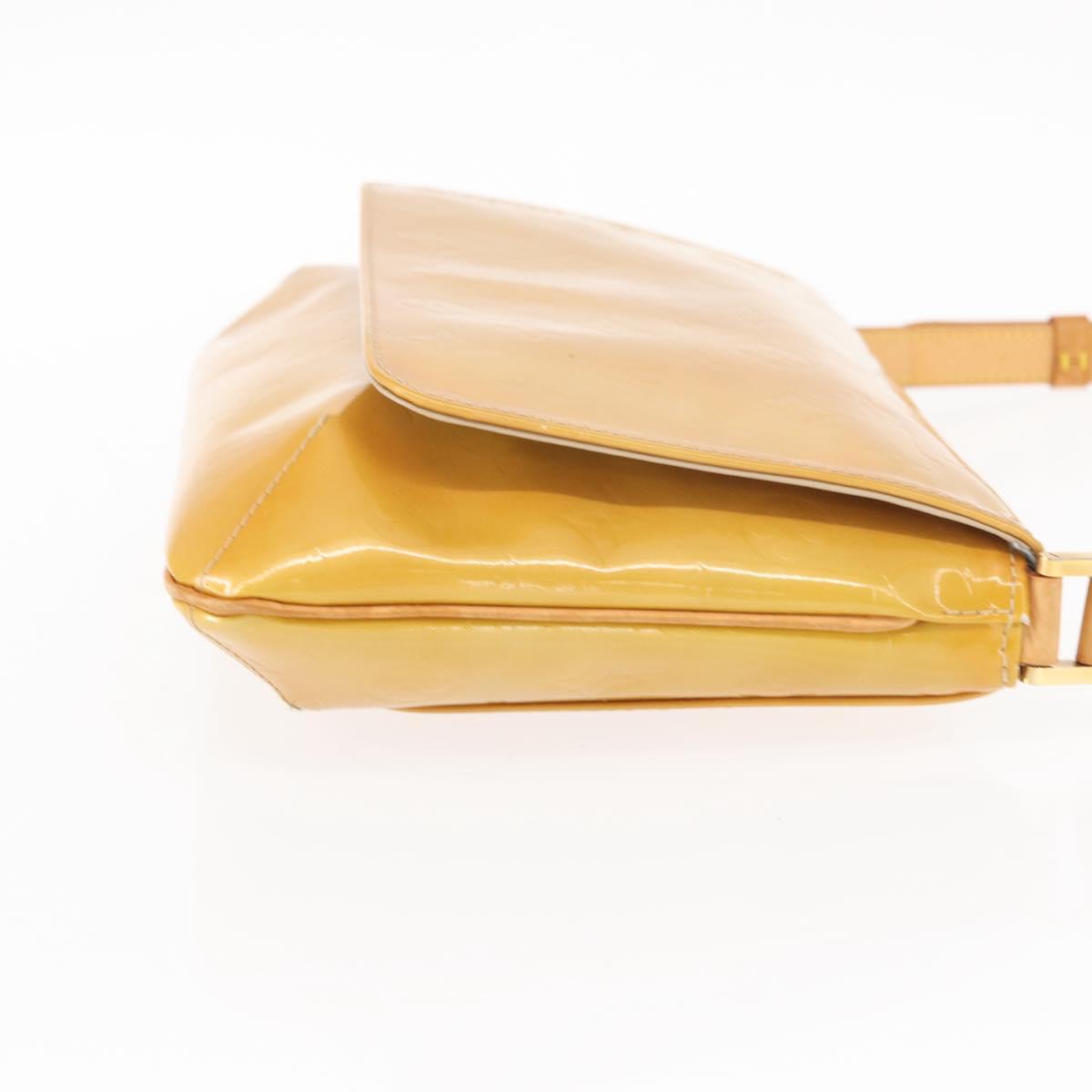 LOUIS VUITTON Monogram Vernis Thompson Street Bag Beige M91301 LV Auth 154499