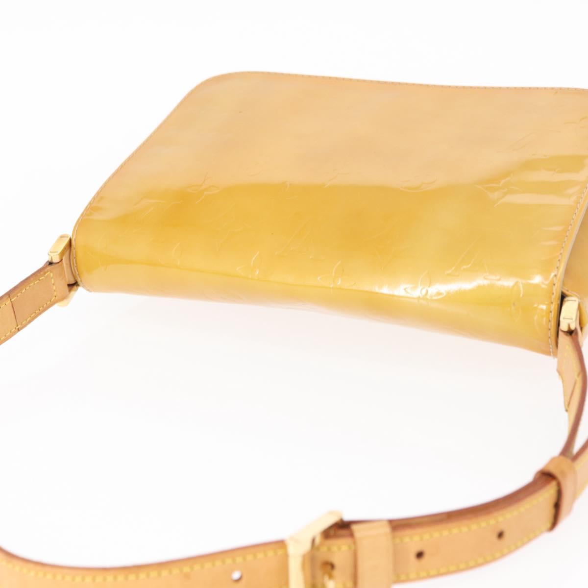 LOUIS VUITTON Monogram Vernis Thompson Street Bag Beige M91301 LV Auth 154499