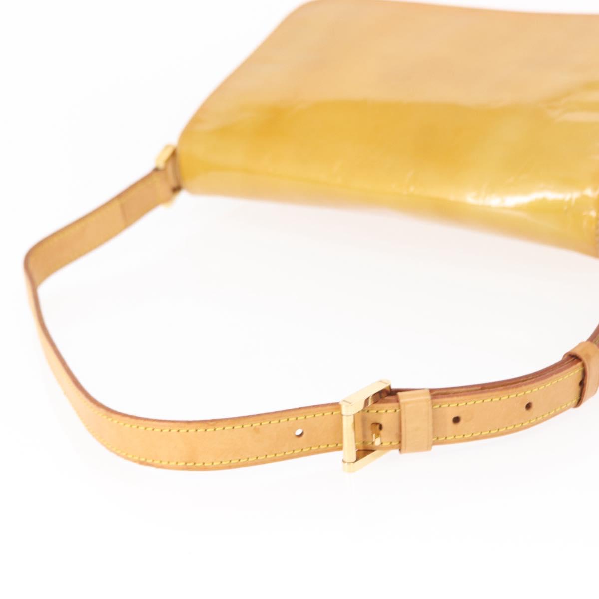 LOUIS VUITTON Monogram Vernis Thompson Street Bag Beige M91301 LV Auth 154499