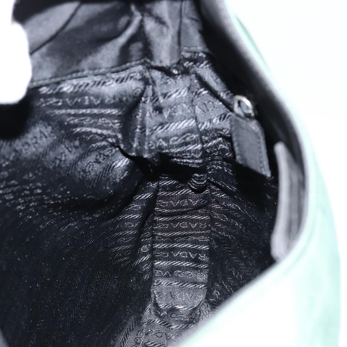 PRADA Shoulder Bag Nylon Green Auth 154515